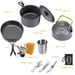 Outdoor Supplies Pot Set Teapot Combination Portable Camping Cooker Barbecue Stove Outdoor Equipment_desvips.com