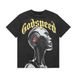 American Retro Skull Print Summer Casual Trend Hip-Hop Washed Short Sleeve T-Shirt_desvips.com