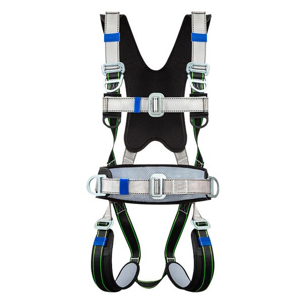 Full Body Five-Point Harness High-Altitude Work Anti-Fall Buffer Rope Climbing Double Hook Safety Belt_desvips.com