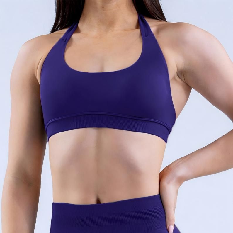 Ignite Running Yoga Sports Bra High Elastic Vest Style Slimming Breathable Fitting Fitness Gym Top Women's Active Wear_desvips.com