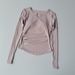 Women's Slim Fit Long Sleeve Yoga Top Quick Drying V Neck Fitness Pilates Top_desvips.com