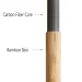 Bamboo Trekking Poles Carbon Fiber Hiking Sticks Portable 5-Section Foldable Outdoor Walking Sticks Walk Cane Climbing Equipment_desvips.com