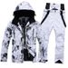 Cross-border E-commerce Suit Set For Couples, Windproof, Waterproof, Warm, Single Double Board Ski Jacket And Pants, One_desvips.com