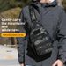 Men's Outdoor Chest Pack – Durable Nylon Sling Bag For Cycling & Hiking | Adjustable Shoulder Strap (Black/Brown/CP/Black Scorpion)_desvips.com