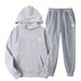 European And American Foreign Trade New Casual Loose Sports Fleece-Lined Unisex Hoodie Set Sweatshirt Wholesale_desvips.com