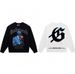 Trendy Brand Skull Rose Heavy Cotton Unisex High Street Crew Neck Long Sleeve Sweatshirt_desvips.com