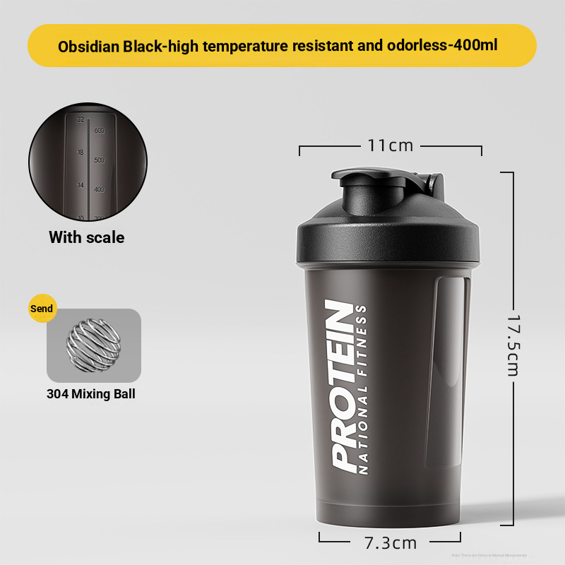 Fitness Cup, Protein Powder, Mixer Cup, Breakfast Shake, Shaker, Outdoor Convenient Plastic Sports Water Cup_desvips.com