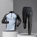 Breathable Long-Sleeve Running Set For Men & Women - Quick-Dry Sports Outfit With Zip Pants For Jogging, Gym & Outdoor Activities_desvips.com