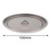 Generic Lightweight Titanium Cup Lid For Outdoor Adventures, 95mm, Silver Gray_desvips.com