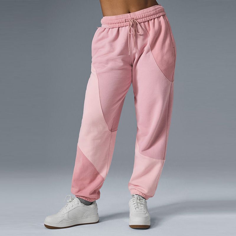 Women's Color Block Hoodie & Jogger Set - Soft Cotton Blend Casual Tracksuit For Running, Gym & Outdoor Activities_desvips.com