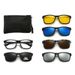 New Releases In December Cross-Border Cycling Magnetic TR90 Polarized Sunglasses One Pair With Five Clip-On Lenses Sports Retro Set Wholesale_desvips.com