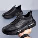 Men's Casual Leather Sneakers 2025 Spring New Trendy Soft Sport Breathable Comfortable Lace-up Men Versatile Shoes_desvips.com