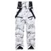 for Men And Women Winter Outdoor Windproof Water-Resistant Warm Thickened Snowboard Snow Ski Bib Pants_desvips.com