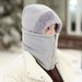 LazyZoom Winter Women, Electric Bike Riding, Warmth Essential, Windproof Mask, Neck Warmer, Integrated Head Cover, Ear_desvips.com