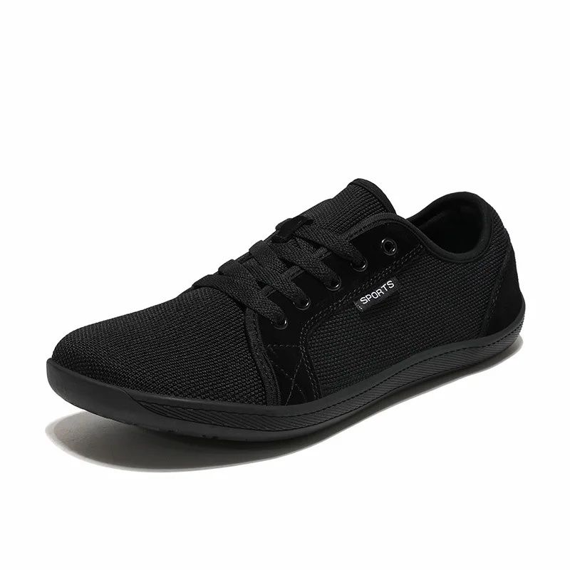 Men's Wide-Set Red Sneakers Large Size Flat Bottom Sports Zero-Drop Indoor Fitness Shoes Summer Casual Sport Footwear_desvips.com