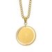 New Cross-border Prayer Cross Necklace, Stainless Steel, Spanish Unisex Style, Round Pendant Jewelry Accessory_desvips.com