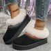 2025 Large Size Winter New Comfortable Thick-soled Bag Head Ethnic Style One-pedal Snow Boots Cotton Shoes Women_desvips.com