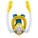 New snorkeling Sanbao swimming snorkeling mask for children Full face double tube silicone snorkeling mask_desvips.com