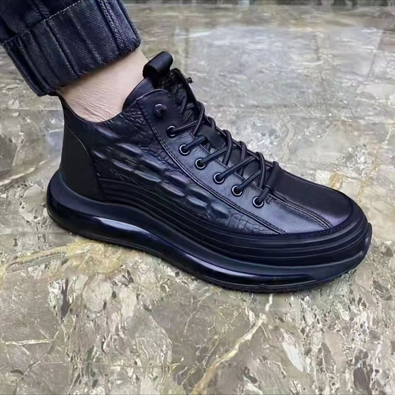 Unbeatable Quality 20 Spring And Autumn New Thick Mid Top Casual Trendy Air Cushioned Bottom Fish Pattern Lightweight_desvips.com