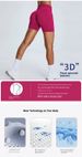 Women's Seamless Three-quarter Length Fitness Shorts, High-waisted, Peach-shaped, Hip-lifting Sports Shorts, Tight-fitting, Quick-drying Yoga Shorts_desvips.com