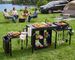 Folding Grill Table Portable Tri-Fold Outdoor BBQ Prep Station_desvips.com