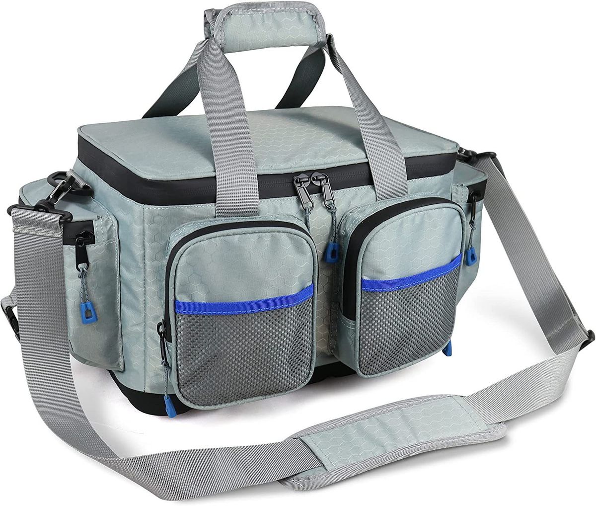 New Soft Fishing Gear Bag With Rod Rack Fishing Gear Storage Bag Fishing Rod Portable Storage Fishing Bag_desvips.com