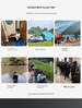 Collapsible Telescoping Stool, Portable Adjustable Folding Chair, Heavy Duty For Camping, Hiking & Travel_desvips.com