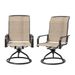 Set Of 2 Swivel Patio Dining Chairs With 360° Rocking Motion And High Back Design For Outdoor Use_desvips.com