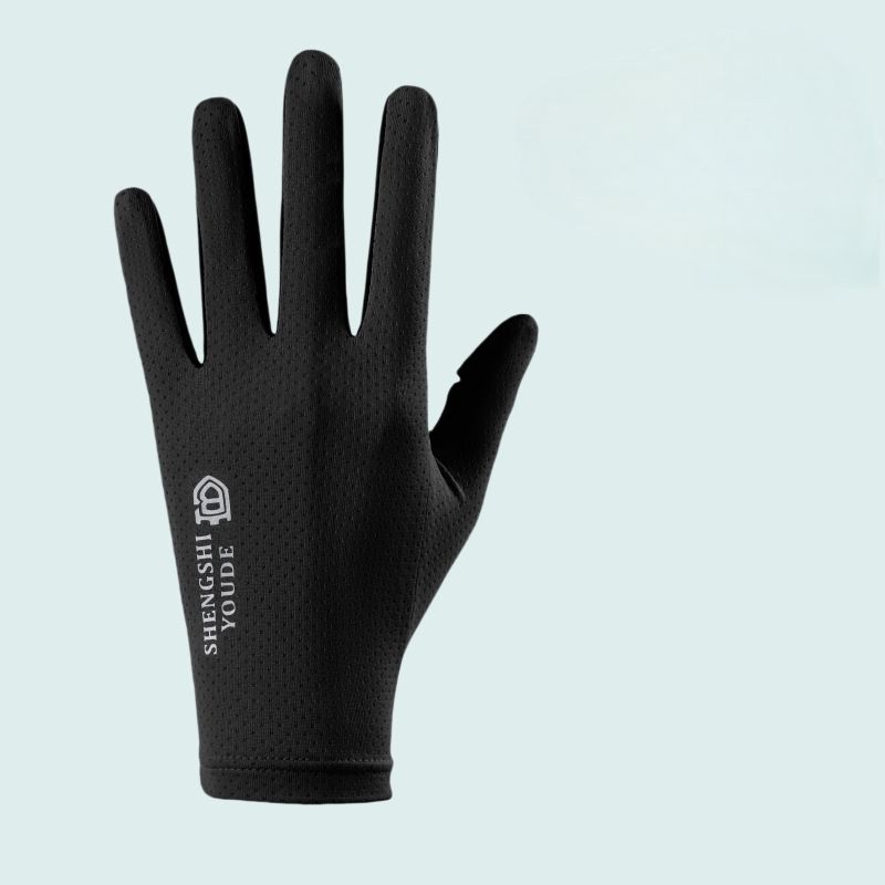 Sports Sun Protection Gloves, Wear-resistant, Fingerless, For Hiking, Cycling, Fitness, Outdoor Climbing, Mesh,_desvips.com