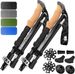 Premium Foldable Hiking By USA Brand - Adjustable, Lightweight Trekking Poles Made Of Aircraft Aluminum, Metal Flip_desvips.com