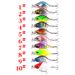 ABS Plastic Hard Bait Ten Colors Sinking Mini Micro Object Small Fat Man Minnow Bait 4.4cm3.5g Strengthened Three Hooks_desvips.com
