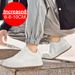 Men's Height Increasing Elevator Lace-up Sporty White Sneakers 8/10cm Taller Size Plus Invisible Elevate Shoes_desvips.com