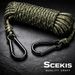 30ft Heavy Duty Reflective Large Diameter Treestand Rope With 2 Carabiner Clips For Hunting_desvips.com