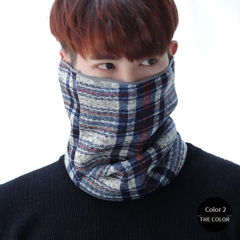 Unisex Winter Neck Warmer - Fleece-Lined Straight Tube Scarf For Outdoor Cycling & Wind Protection (Men & Women)_desvips.com