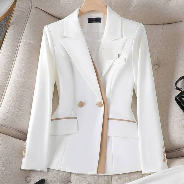 Women's Clothing Pink suit jacket professional temperament_desvips.com