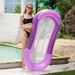 Ombre Color Inflatable Lounge Chair - Dual-Sided Backrest & Breathable Mesh Foldable Pool Float For Adults 180cm Quick-Dry & Heavy-Duty_desvips.com