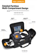 Dry And Wet Separation Shoe Compartment Large Capacity Handbag Travel Luggage Bag Sports Fitness Bag_desvips.com