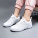 Womens White Cheer Shoes Professional Cheerleading Dance Footwear Lightweight Aerobics Sports Sneakers D25_desvips.com