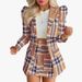 new women's clothing printing elegant temperament commuting slim suit suit_desvips.com