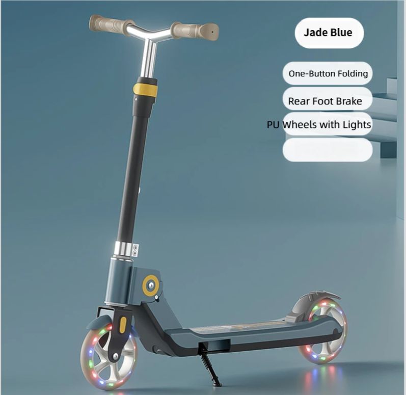 Handbrake Skateboard - Foldable 2-Wheel Large-Wheel Scooter For Kids, Teens & Commuters (Urban/Campus Use)_desvips.com