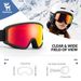 Qunature Ski Goggles, Anti-Fog Snow Goggles with Double Lenses for Winter Sports, 3 Colors_desvips.com