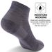 ZEALWOOD Merino Wool Running Men Women No Show/Ankle/Crew Anti-blister Cushion Athletic Socks Ultra-Light Tennis 1/3_desvips.com