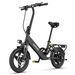 HillMiles Mile 1 Foldable Electric Bike 250W 36V 10.4Ah Battery, 14 Inch_desvips.com