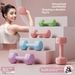 Soft-Grip PVC Dumbbell Set For Women & Teens - 4 Colors, 1-4kg Adjustable, Home Workout For Arms & Core (Lilac/Pink/Blue/Green)_desvips.com