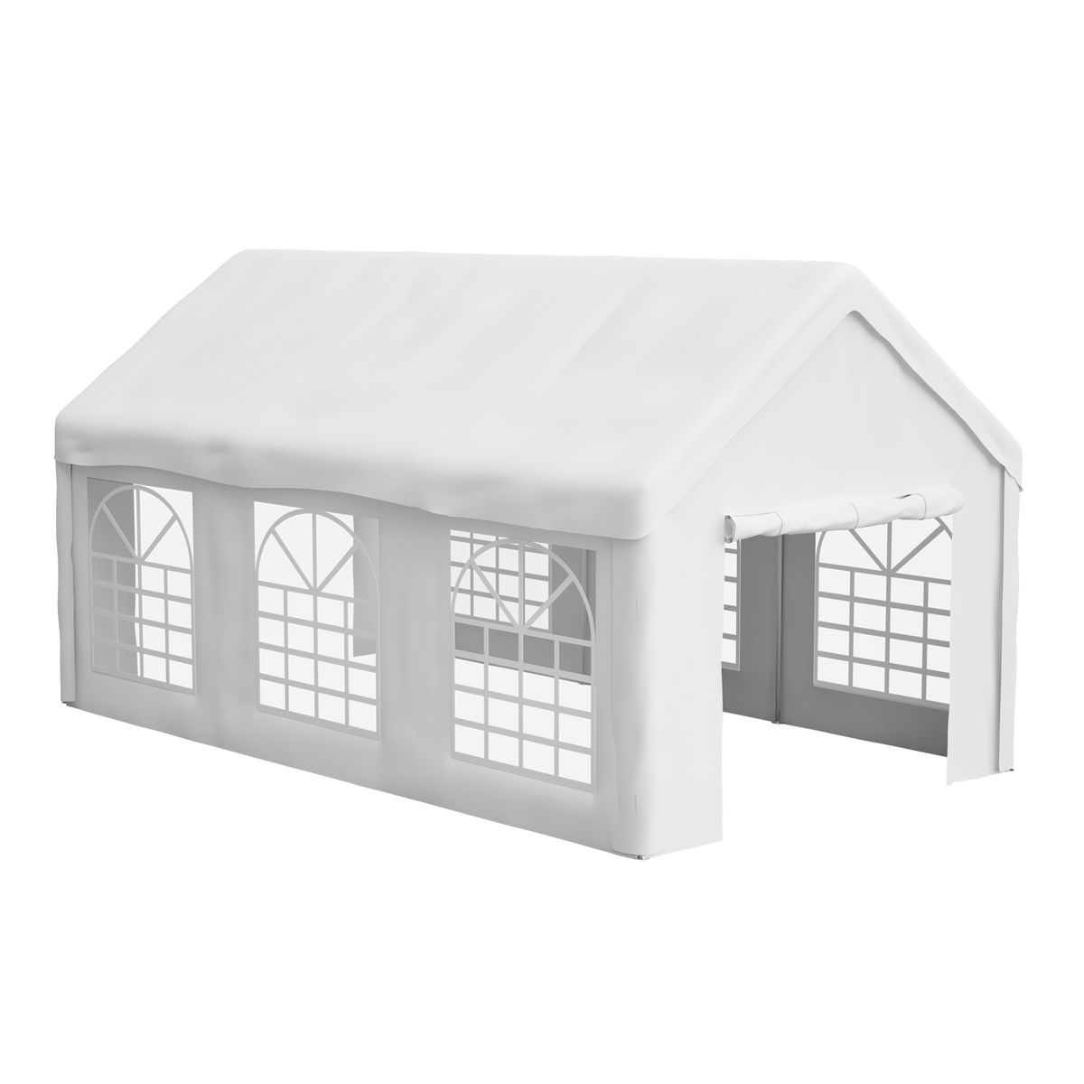 LOGOS M0029-01XX KD 3x6-Meter Party Shelter, 180g PVC Tarpaulin, Iron Pipe 38*0.65 Outdoor Activity Shelter, Open-Air Party Shelter, Sunshade Shelter_desvips.com