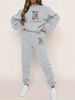 Women's Clothing Fashion Casual Digital Printed Flower Pants Suit Two Piece Suit_desvips.com