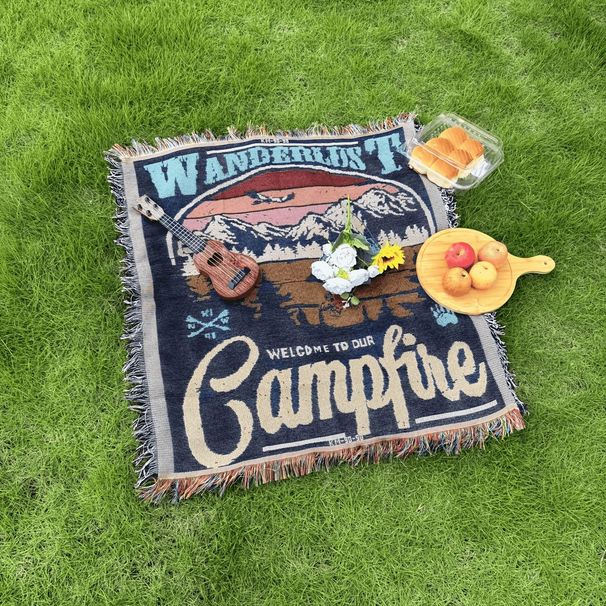 Outdoor Picnic Throw Sofa Cover, Trunk Mat, Stall Tablecloth, Warm Blanket, Tapestry, Decorative Practical_desvips.com