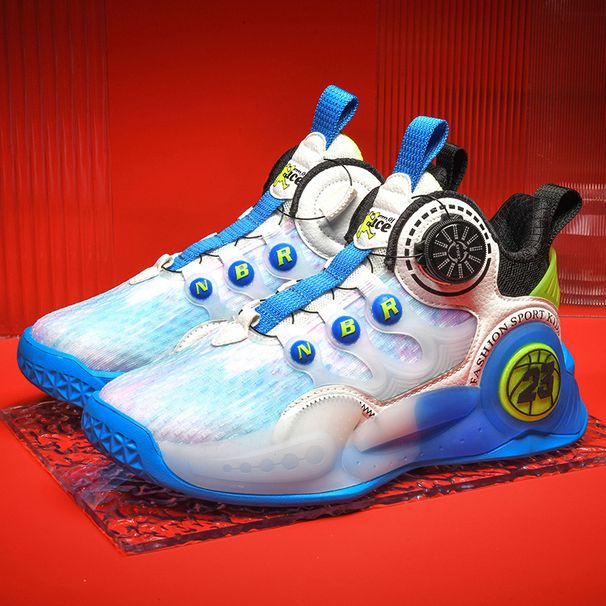 Men’s Shoes Children's mesh basketball shoes boys autumn new leisure sports student running shoes shock absorption and non slip_desvips.com