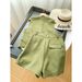 Women's Clothing Sleeveless V-neck Sleeveless Button Suit Short Vest Shorts Suit _desvips.com