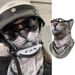 Cycling Face Mask Cycling Sunscreen Mask Orange Cat Summer Funny Veil Animal Face Towel Cat Ear Hanging Integrated Protective Mask Neck Guard_desvips.com